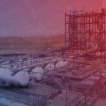 A vast refinery complex with towering distillation towers and an intricate network of pipelines, representing the intricate process of petroleum refining.